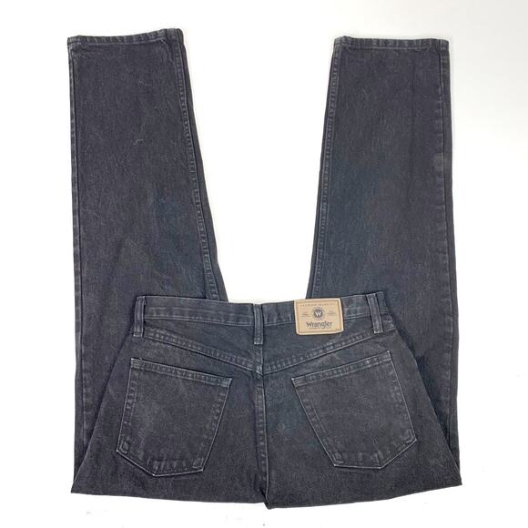 Wrangler Relaxed Fit High-Rise Straight Leg Jeans Washed Black 30 x 30 - Picture 7 of 10